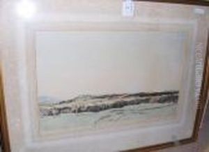 Scottish Landscape, Signed In Pencil, Coloured Print by David Young Cameron