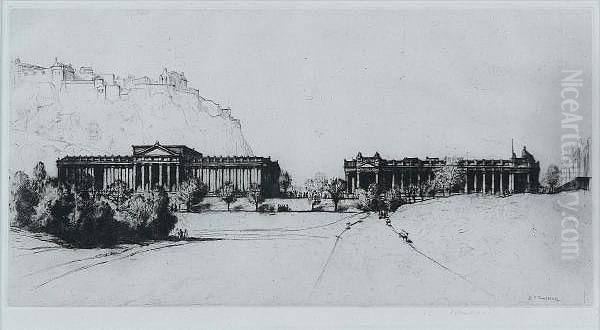 Edinburgh, Signed In Pencil, Etching - view 1