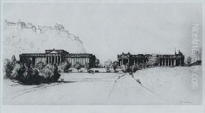 Edinburgh, Signed In Pencil, Etching
