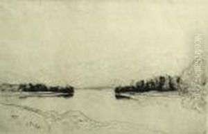 The Lake Of Menteith by David Young Cameron
