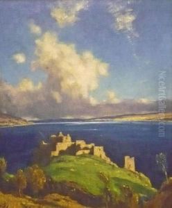 'castle Urquhart And Loch Ness by David Young Cameron