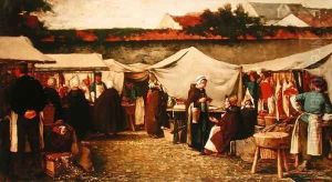 At the Market by Josse Impens