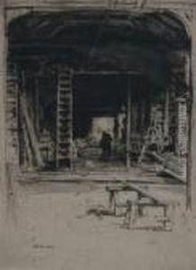 Robert Lee's Workshop, Together With The Gargoyles- Stirling Castle, And St. Germain