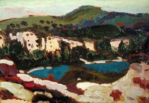 The Blue Pool Dorset by James Dickson Innes
