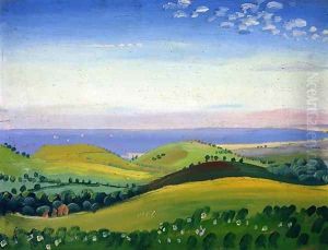 View from the White Hart Guestling Sussex by James Dickson Innes