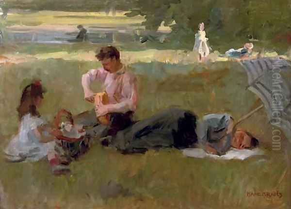 Picnic in the Bois de Boulogne, Paris - view 1
