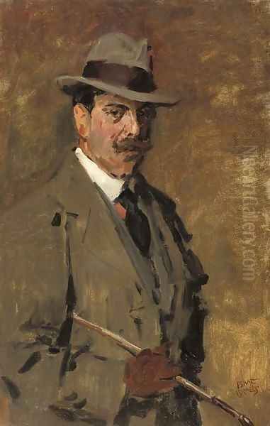Portrait of a gentleman holding a riding-crop - view 1