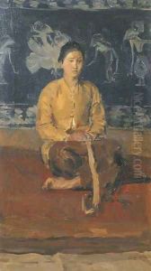 A Javanese woman seated
