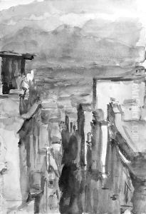 A view of a town, Morocco by Isaac Lazarus Israels
