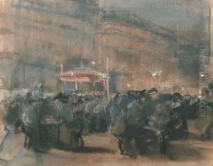 Paris by night by Isaac Lazarus Israels