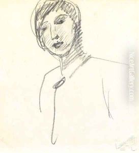 Study of a young woman Study of a young woman