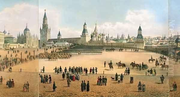 St Basils Cathedral seen from the Kremlin - view 1
