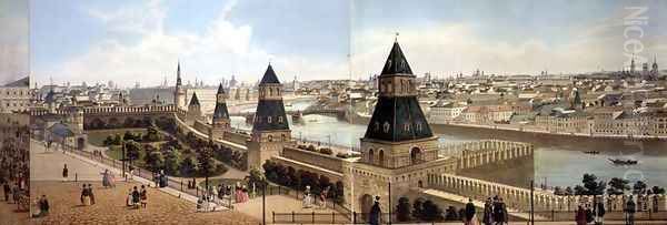 The Foundling Hospital and Zamoskvoreche from the Kremlin - view 1