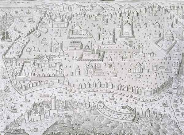 Town map of Constantinople Turkey - view 1