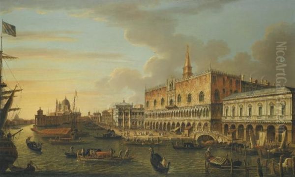 The Molo, Looking West, With The Ducal Palace And The Prison - view 1