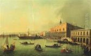 The Doge's Palace, Venice by (Giovanni Antonio Canal) Canaletto