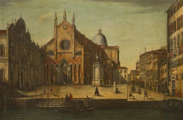 Ss. Giovanni E Paolo And The Monument To Bartolommeocolleoni - view 1