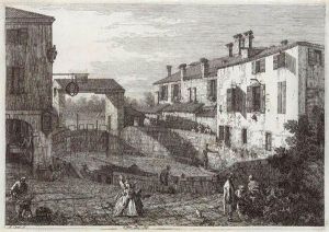 Le Porte Del Dolo by (Giovanni Antonio Canal) Canaletto