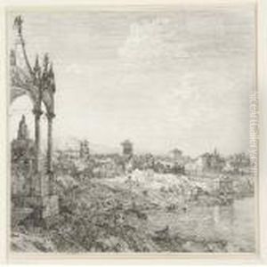 View Of A Town With A Bishop's Tomb
