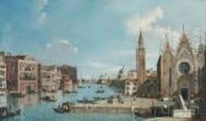 The Grand Canal, Venice by (Giovanni Antonio Canal) Canaletto