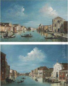 The Grand Canal, Venice by (Giovanni Antonio Canal) Canaletto
