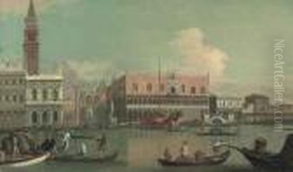 The Molo, The Doge's Palace, And The Piazzetta From The Bacino Disan Marco, Venice - view 1