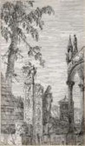 The Bishop's Tomb by (Giovanni Antonio Canal) Canaletto