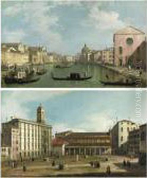 Venezia, Veduta Del Canal Grande Da Santa Croce Verso Gli Scalzi - view 1