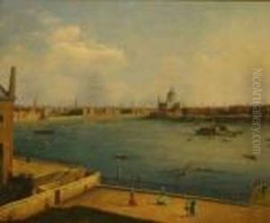 Venetian View by (Giovanni Antonio Canal) Canaletto