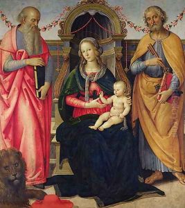 Virgin and Child between St Jerome and St Peter