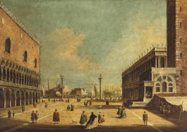 The Piazza Di San Marco With The Palazzo Ducale And The Libreria, Venice - view 1