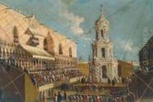 Drei Venezianische Veduten by (Giovanni Antonio Canal) Canaletto