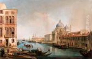 Veduta Della Basilica Della Salute Sul Canal Grande by (Giovanni Antonio Canal) Canaletto