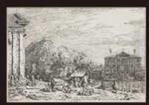 Market At D'oro by (Giovanni Antonio Canal) Canaletto