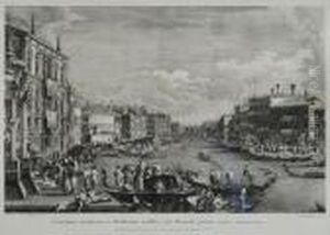 Gara Nautica Da Palazzo Balbi Al Ponte Di Rialto by (Giovanni Antonio Canal) Canaletto