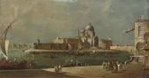 A View Of The Entrance To The Grand Canal by (Giovanni Antonio Canal) Canaletto