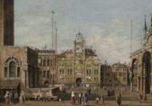 Piazza San Marco, Venice by (Giovanni Antonio Canal) Canaletto