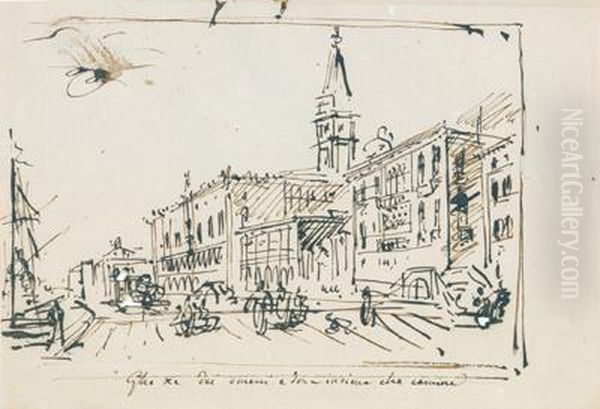 The Sheet Shows The West Side Of The Riva Degli Schiavoni - view 1