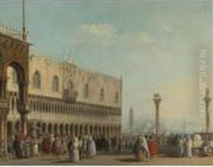 Piazza San Marco by (Giovanni Antonio Canal) Canaletto