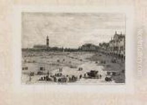 Prato Della Valle by (Giovanni Antonio Canal) Canaletto