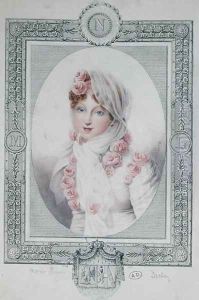 Portrait of Marie Laczinska 1786-1817 Countess Walewska by Jean-Baptiste Isabey