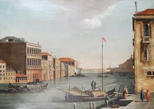 The Canal Grande Looking East, From The Campo San Vio The Canal Grande Looking East, From The Campo San Vio