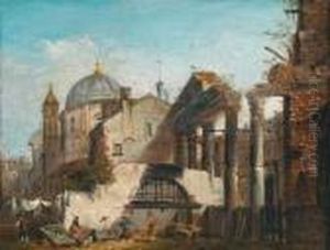 Veduta Di Una Citta by (Giovanni Antonio Canal) Canaletto