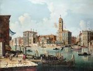 The Entrance To The Cannaregio, Venice, Withsan Geremia And Its Campanile