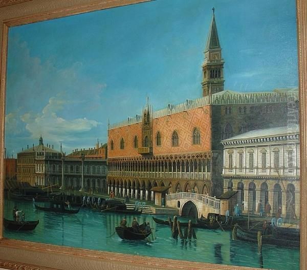 A View Of The Doge's Palace, Venice And Theriva Degli Schiavoni - view 1
