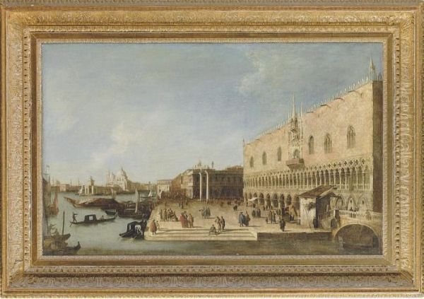 The Riva Degli Schiavoni, 
Venice, With The Doge's Palace And Santamaria Della Salute Beyond - view 1
