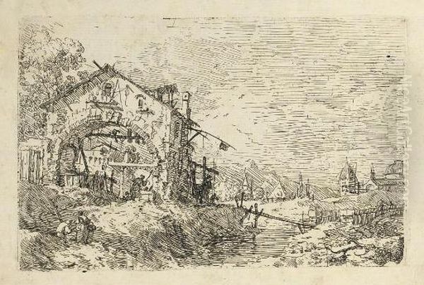Landscape With A Woman At A Well (br. 29) - view 1