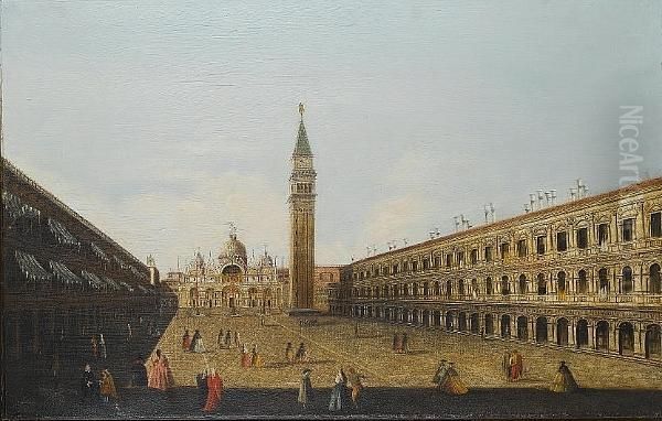 The Piazza San Marco Looking Towards The Basilica And The Campanile - view 1