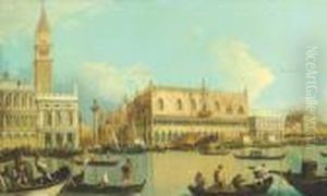 View Of Palazzo Ducale From The Grand Canal by (Giovanni Antonio Canal) Canaletto