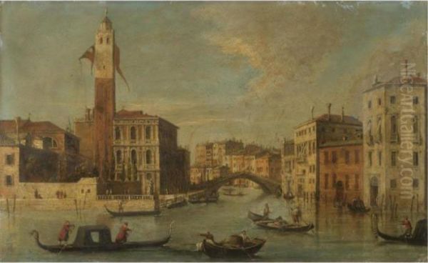 Venice, A View Of The Grand Canal With San Geremia And The Entrance To The Cannaregio - view 1